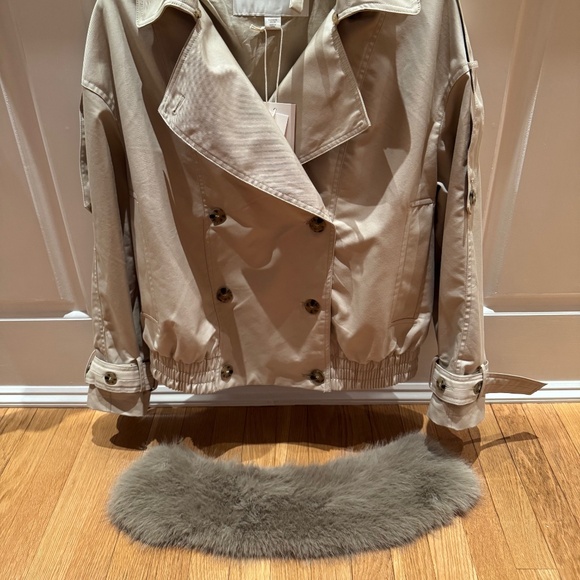ZARA - ZW COLLECTION WATER REPELLENT SHORT TRENCH COAT - Picture 10 of 14